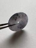 Black Lavender Translucent Jadeite Ring Pendant