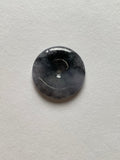 Black Lavender Translucent Jadeite Ring Pendant