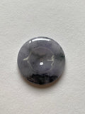 Black Lavender Translucent Jadeite Ring Pendant
