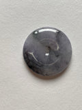 Black Lavender Translucent Jadeite Ring Pendant