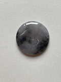 Black Lavender Translucent Jadeite Ring Pendant