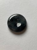Black Translucent Jadeite Ring Pendant