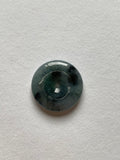 Black Translucent Jadeite Ring Pendant