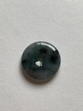 Black Translucent Jadeite Ring Pendant