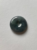 Black Translucent Jadeite Ring Pendant