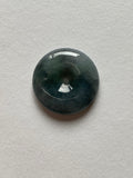 Black Translucent Jadeite Ring Pendant