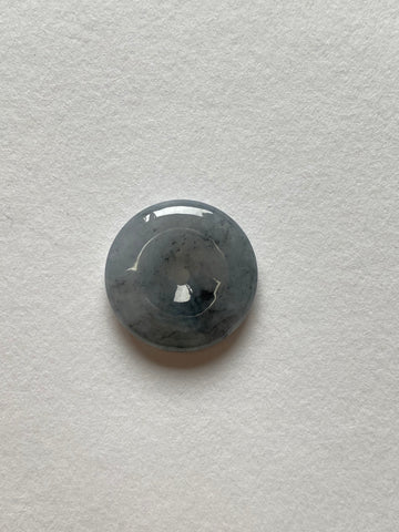 Black Translucent Jadeite Ring Pendant