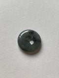 Black Translucent Jadeite Ring Pendant