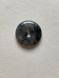 Black Translucent Jadeite Ring Pendant