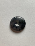 Black Translucent Jadeite Ring Pendant