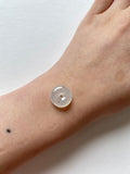 Icy White Highly Translucent Jadeite Ring Pendant