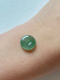 Floating Green Translucent Jadeite Ring Pendant