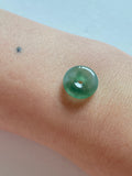 Floating Green Translucent Jadeite Ring Pendant