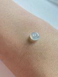 Icy White Highly Translucent Jadeite Ring Pendant