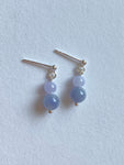 Lavender Translucent Jadeite Drop Earrings