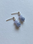 Lavender Translucent Jadeite Drop Earrings