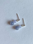 Lavender Translucent Jadeite Drop Earrings