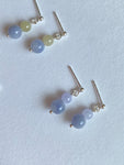 Lavender Translucent Jadeite Drop Earrings