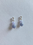 Lavender Translucent Jadeite Drop Earrings