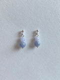 Lavender Translucent Jadeite Drop Earrings