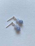Lavender Translucent Jadeite Drop Earrings