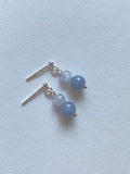 Lavender Translucent Jadeite Drop Earrings