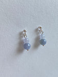 Lavender Translucent Jadeite Drop Earrings