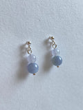 Lavender Translucent Jadeite Drop Earrings