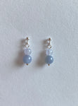 Lavender Translucent Jadeite Drop Earrings