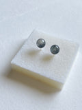 Black Highly Translucent Jadeite Stud Earrings