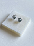 Black Highly Translucent Jadeite Stud Earrings