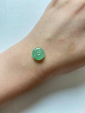 Icy Apple Green Translucent Jadeite Ring Pendant
