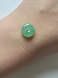 Icy Apple Green Translucent Jadeite Ring Pendant