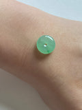 Icy Apple Green Translucent Jadeite Ring Pendant