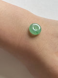 Icy Apple Green Translucent Jadeite Ring Pendant