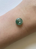Icy Bluish Green Translucent Jadeite Ring Pendant