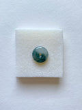 Floating Bluish Green Mildly Translucent Jadeite Ring Pendant