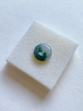 Floating Bluish Green Mildly Translucent Jadeite Ring Pendant