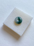 Floating Bluish Green Mildly Translucent Jadeite Ring Pendant