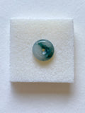 Floating Bluish Green Mildly Translucent Jadeite Ring Pendant