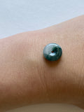 Floating Bluish Green Mildly Translucent Jadeite Ring Pendant