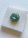 Floating Bluish Green Mildly Translucent Jadeite Ring Pendant