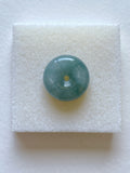 Floating Bluish Green Mildly Translucent Jadeite Ring Pendant