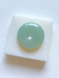 Icy Light Green Translucent Jadeite Ring Pendant